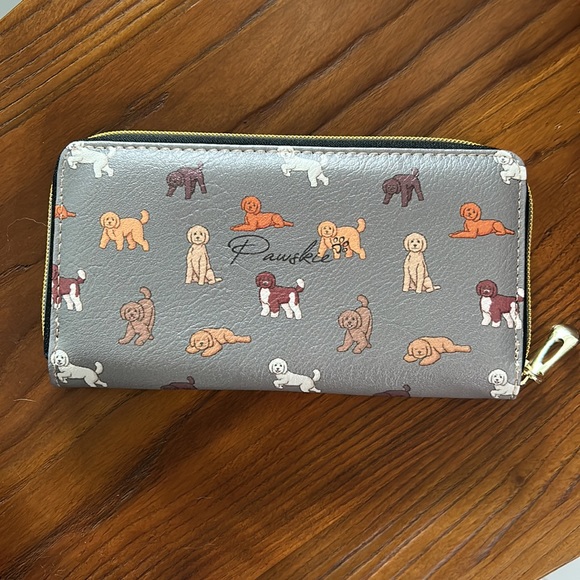 Pawskie Handbags - Pawskie wallet with doodle prints